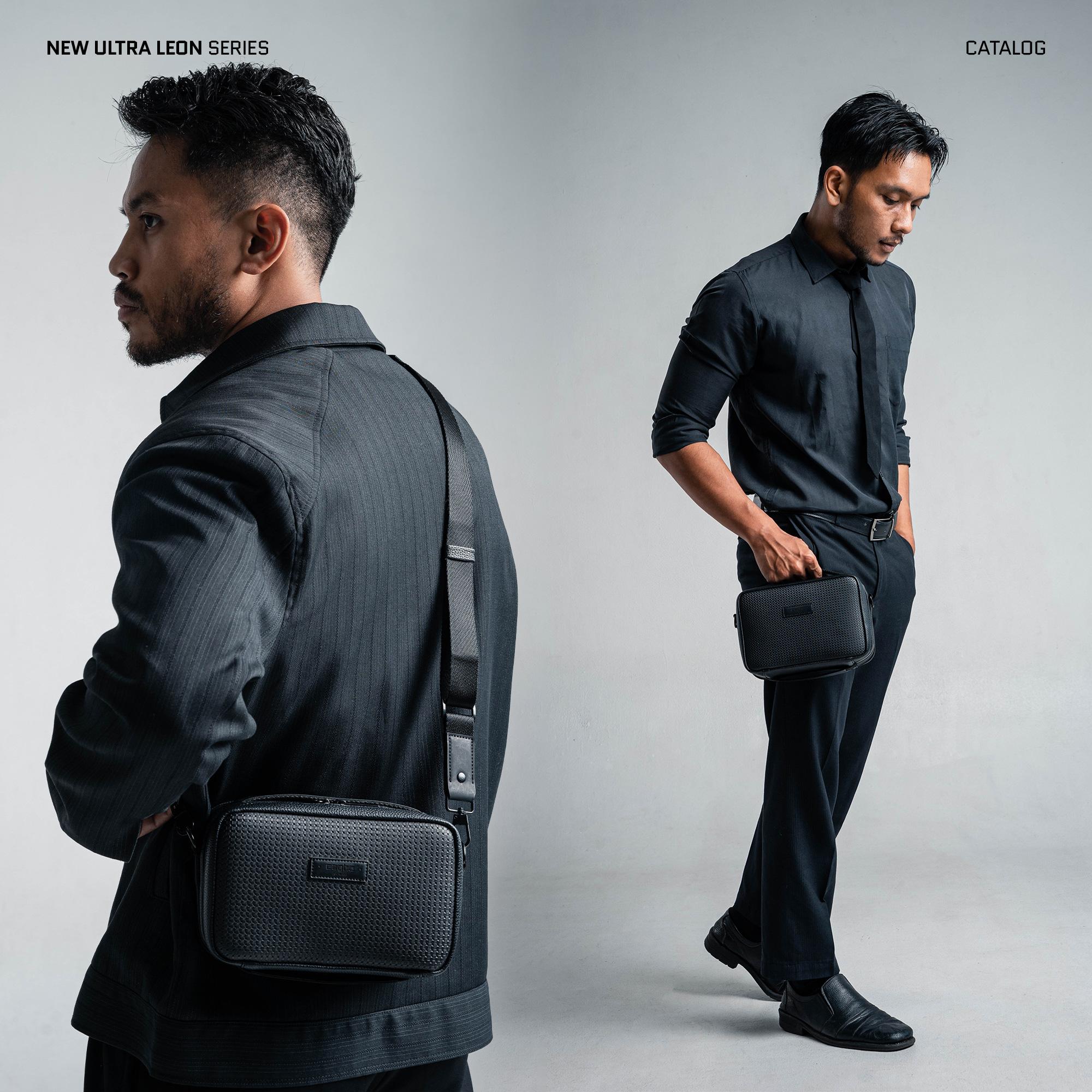 CAGHO New Ultra Leon Series Tas Selempang Pria Waterproof Handbag Clutch Slingbag Anti Air Tahan Bara Api