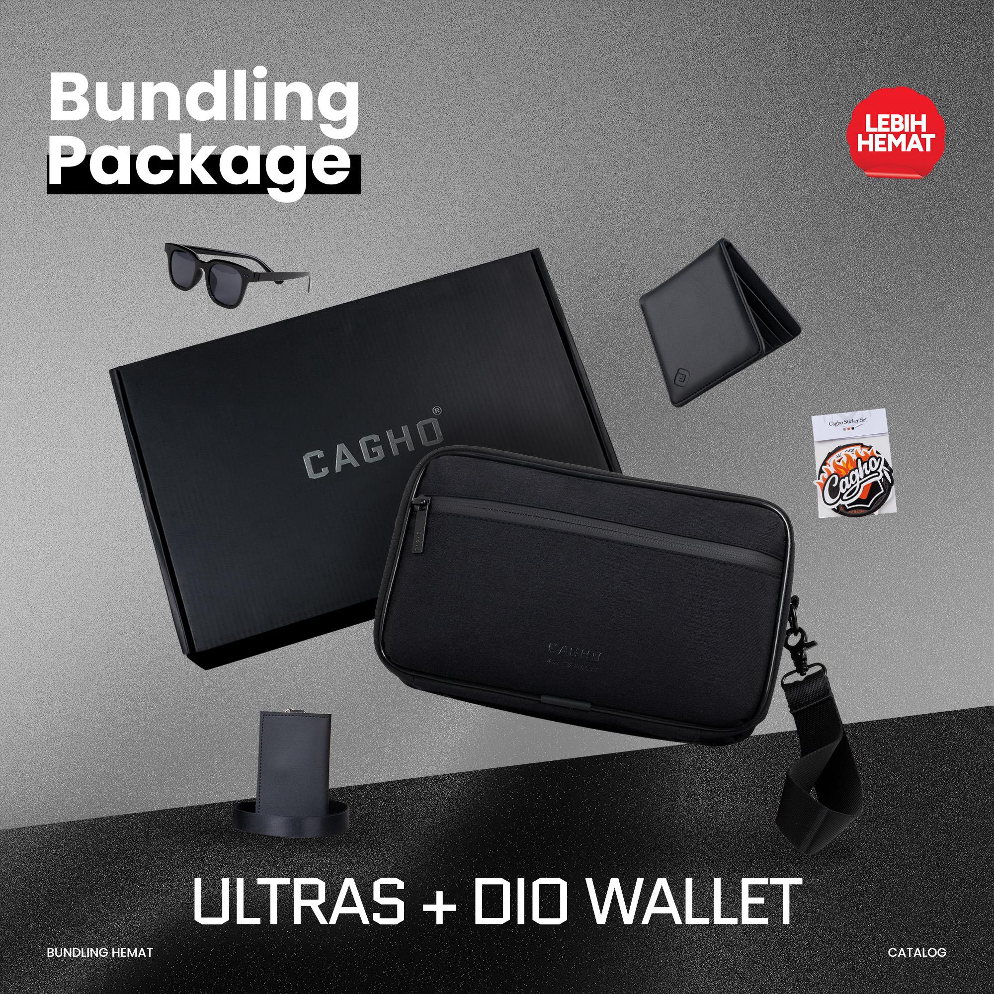 CAGHO | Bundling Gift Set | Ultras Handbag X Dompet Dio | Tas Selempang Pria Wanita Kado Cowok