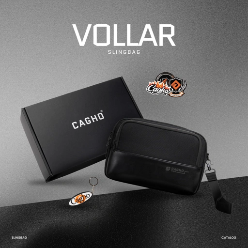 Image of CAGHO | VOLLAR Slingbag I Handbag I Clutch I Tas Selempang Pria Wanita I Tahan Air Tahan Bara Api