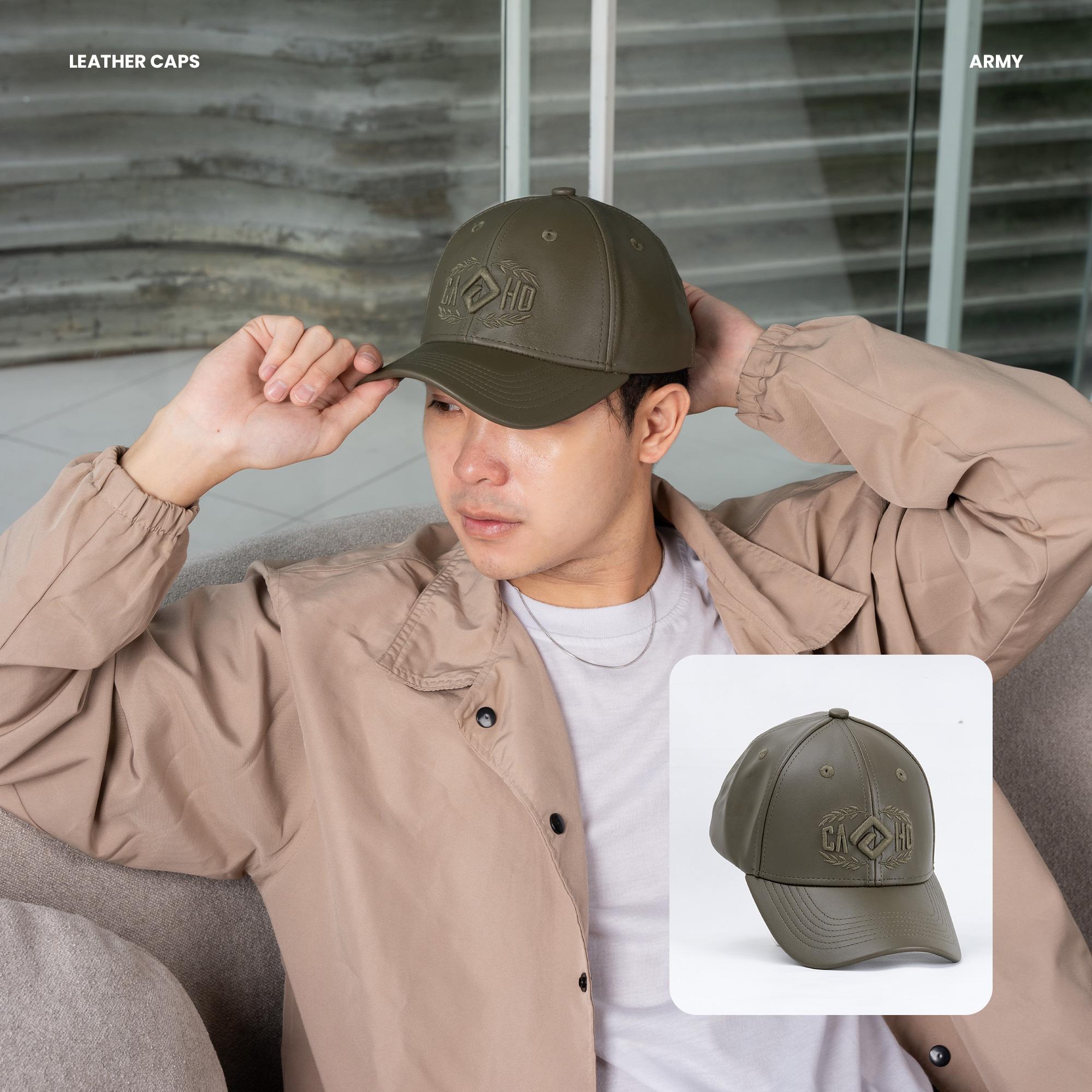 CAGHO I Topi Basic Leather Caps