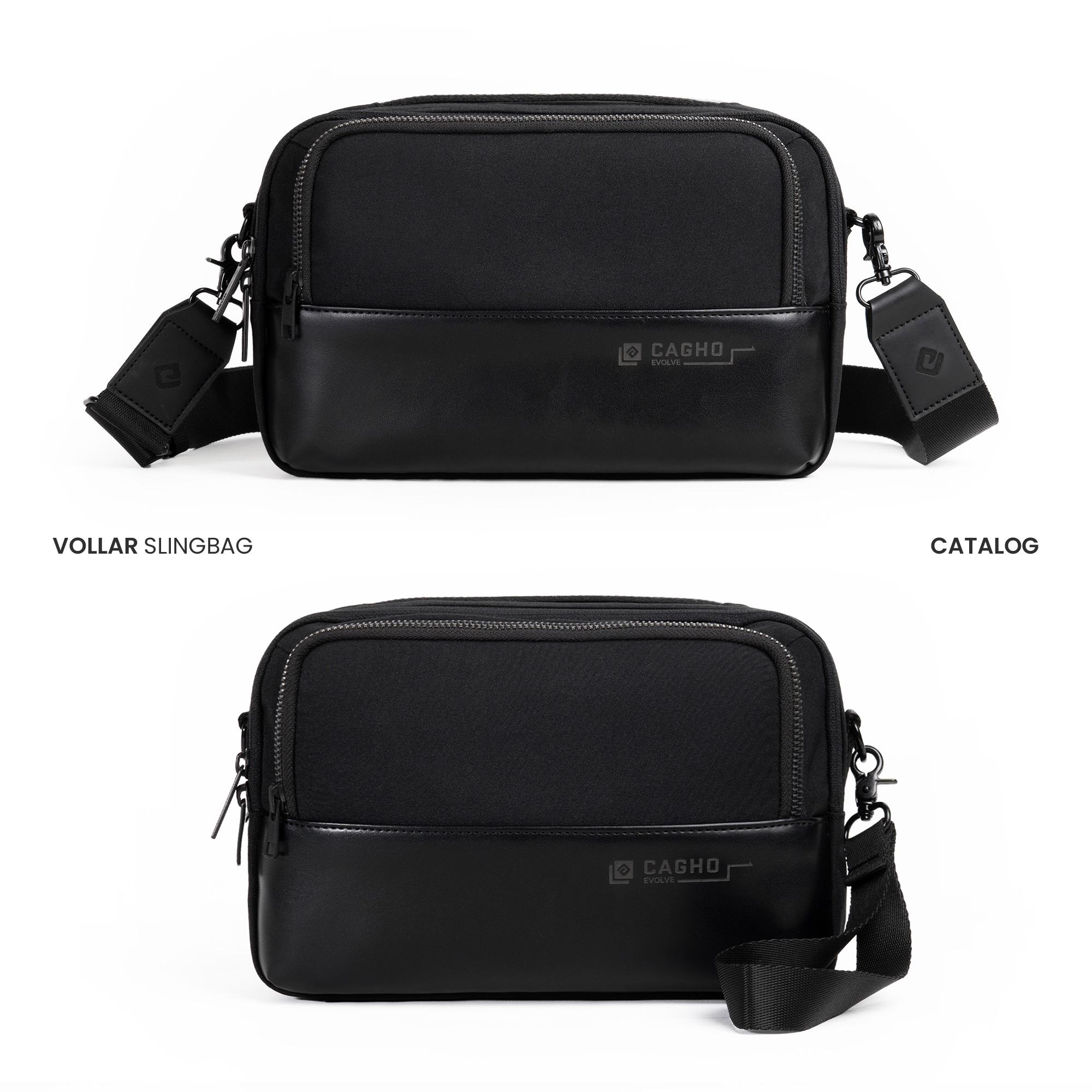 CAGHO | VOLLAR Slingbag I Handbag I Clutch I Tas Selempang Pria Wanita I Tahan Air Tahan Bara Api
