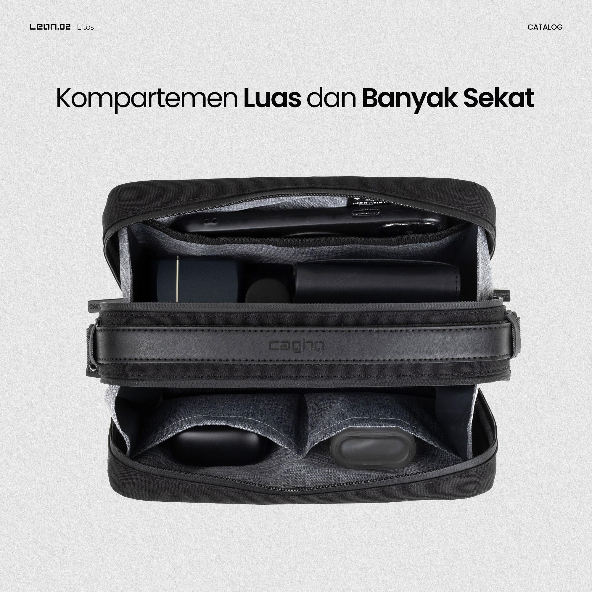 CAGHO I Litos Handbag I Slingbag I Clutch I Tas Selempang Eksklusif I Tahan Air Tahan Bara Api