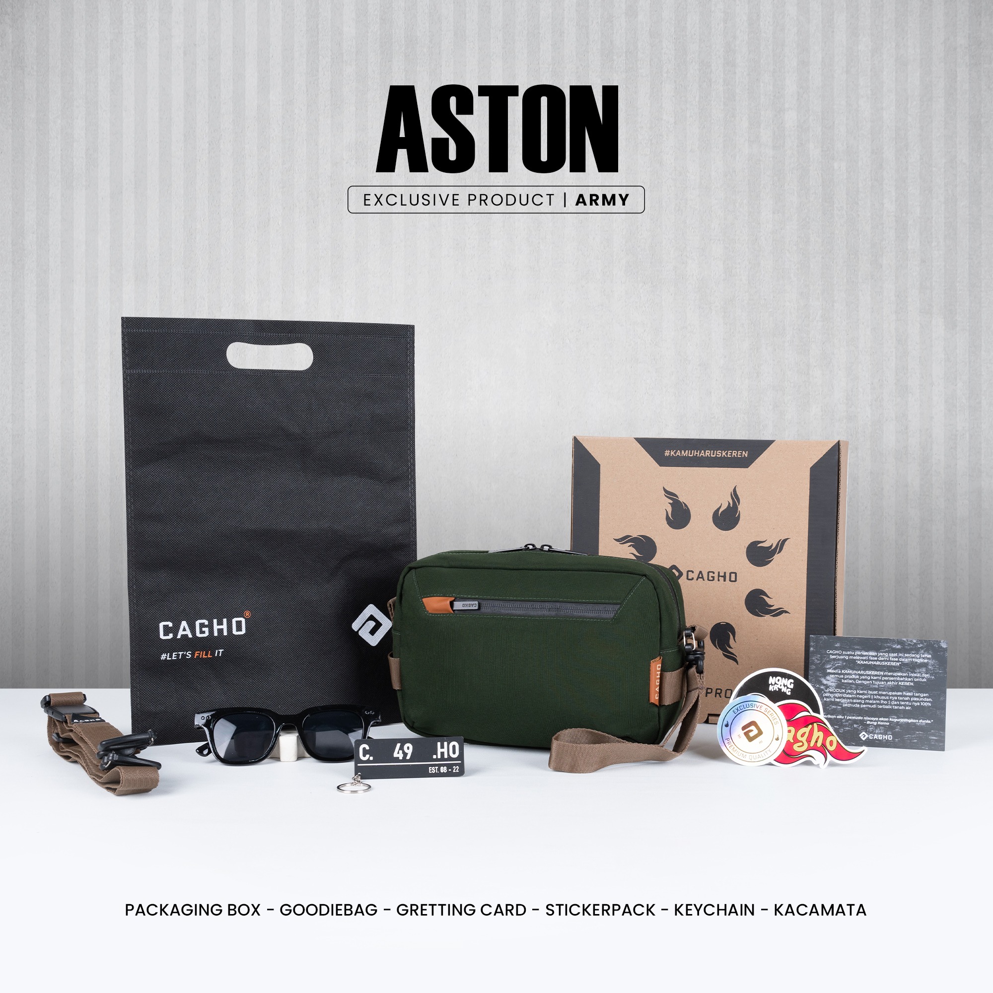 Exclusive - ASTON Handbag - Army