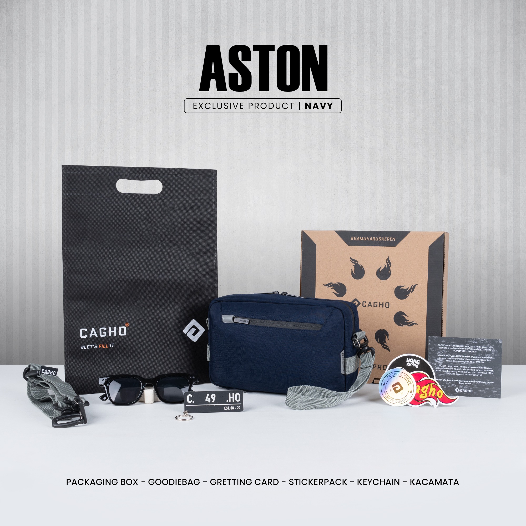Exclusive - ASTON Handbag - Navy