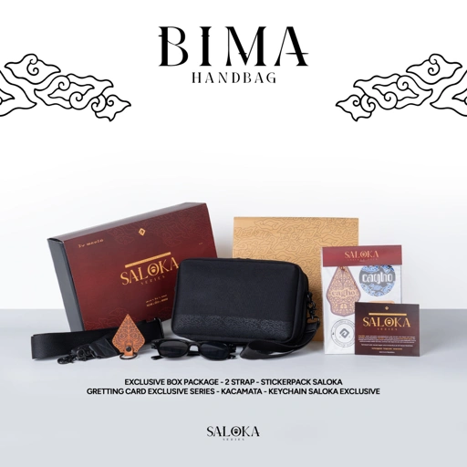 Image of CAGHO EXCLUSIVE I Bima Handbag I Saloka Series I Limited Edition I 3in1 Handbag & Slingbag & Clutch I Tahan Air Tahan Bara Api