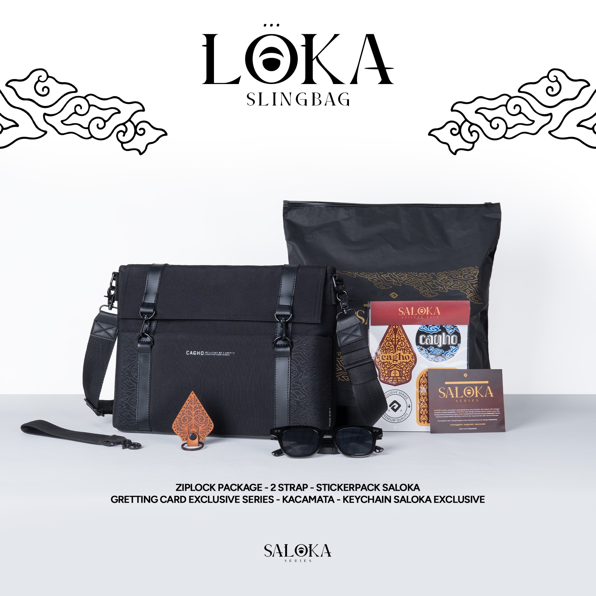 CAGHO EXCLUSIVE I Loka Slingbag I Saloka Series I Limited Edition