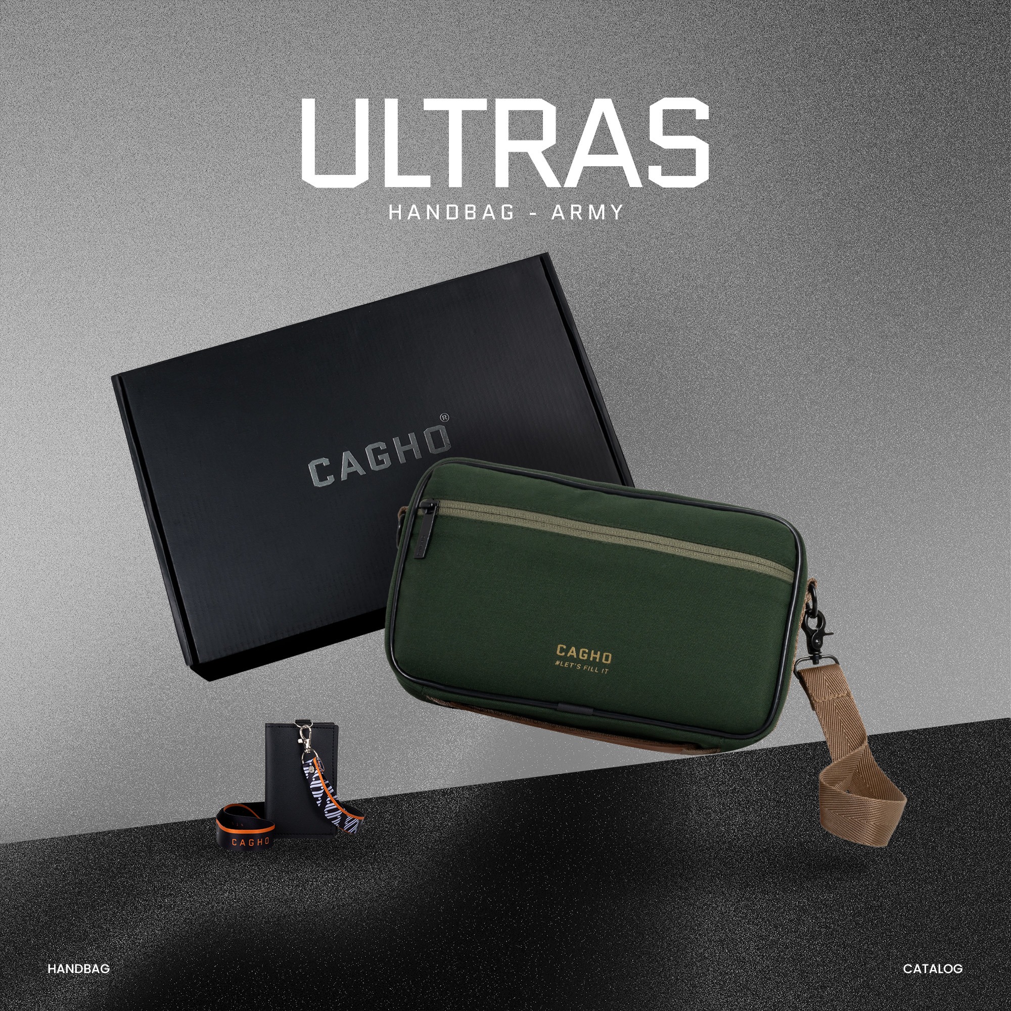 CAGHO l ULTRAS ARMY Color Series I Handbag I Slingbag I Clutch Bag I Anti Air I Anti Bara