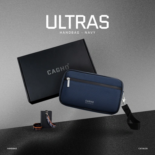 CAGHO l ULTRAS NAVY Color Series I Handbag I Slingbag I Clutch Bag I Anti Air I Anti Bara