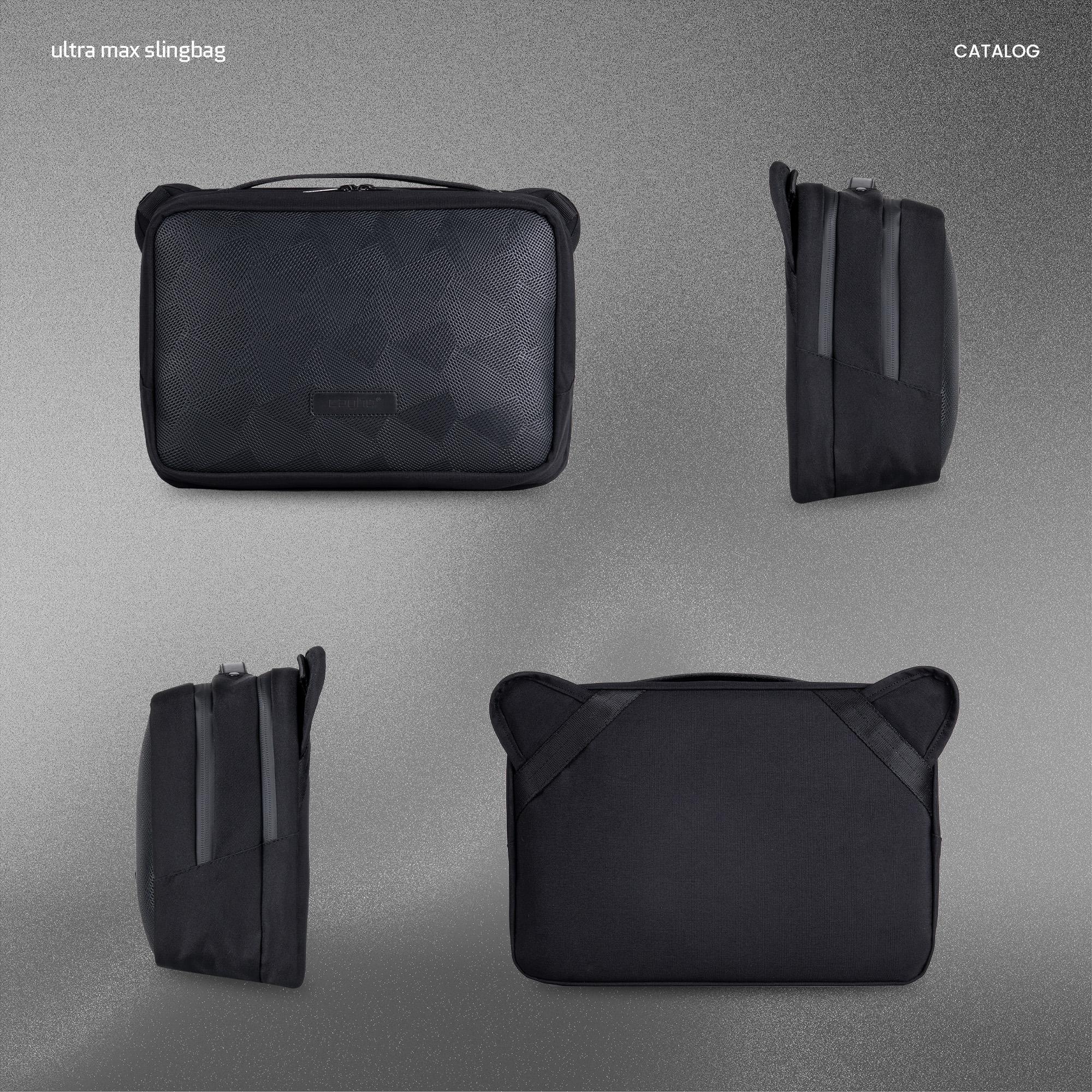 CAGHO I Slingbag Ultra Max I Tas Selempang Pria I Slingbag Tahan Air I Tas Ipad 13 inch Anti Bara l Tas Kerja