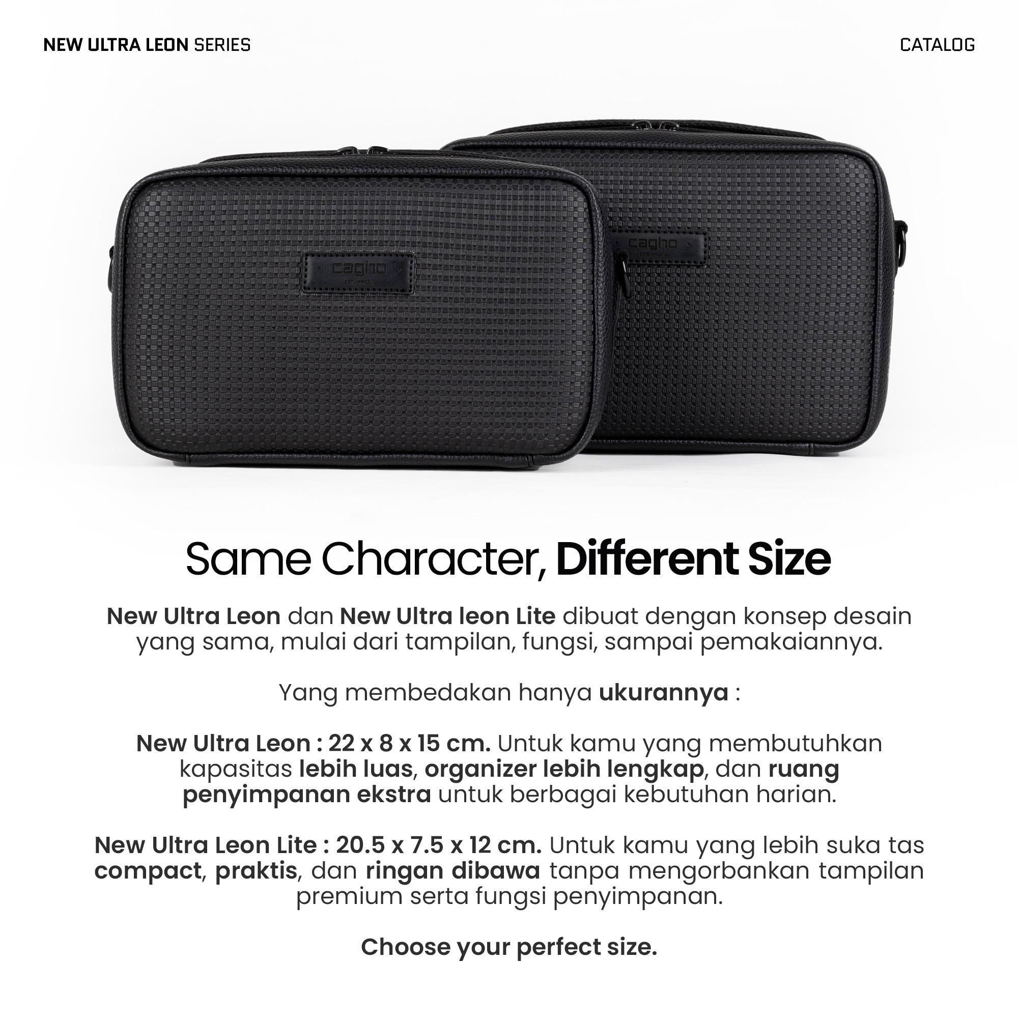 CAGHO New Ultra Leon Series Tas Selempang Pria Waterproof Handbag Clutch Slingbag Anti Air Tahan Bara Api