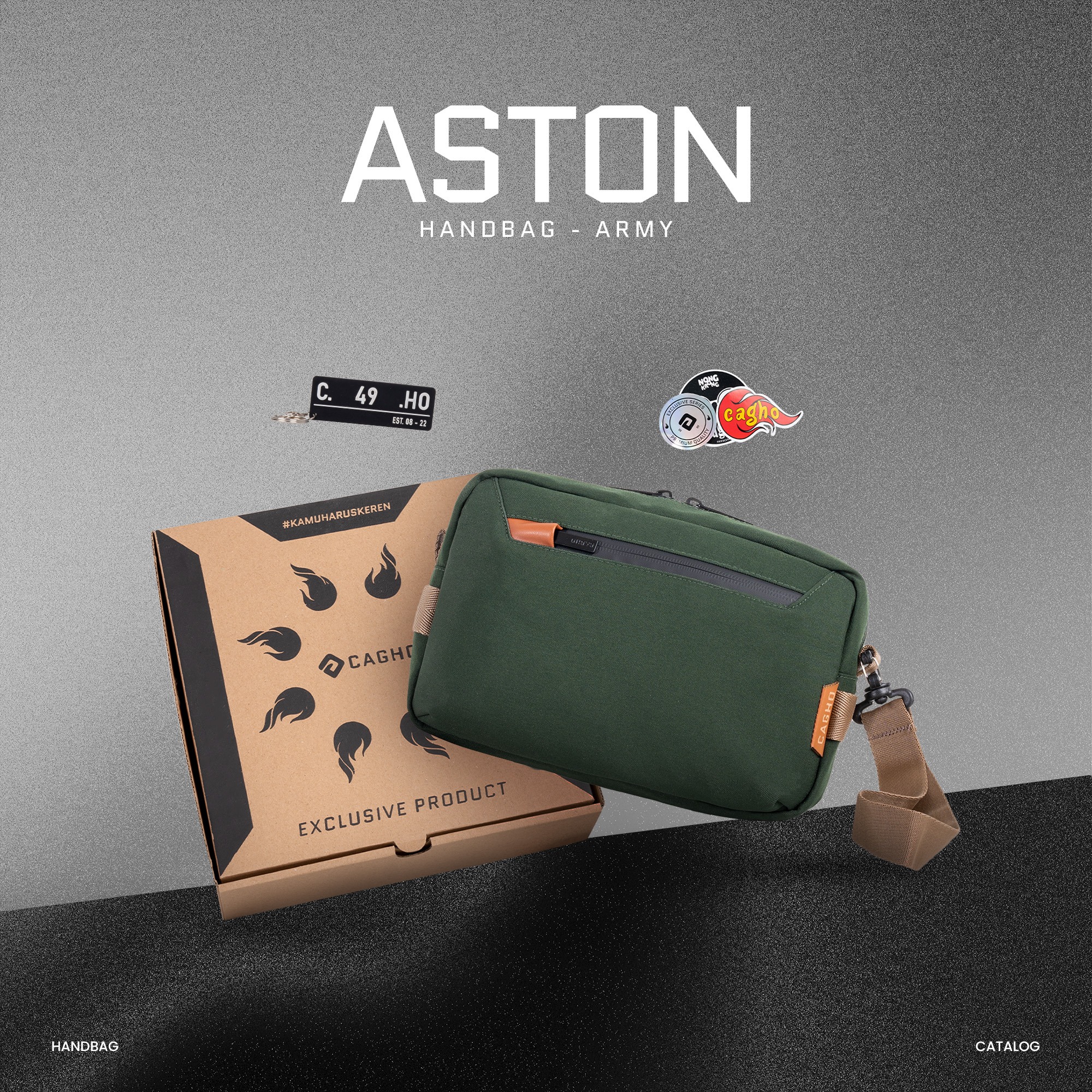 Exclusive - ASTON Handbag - Army