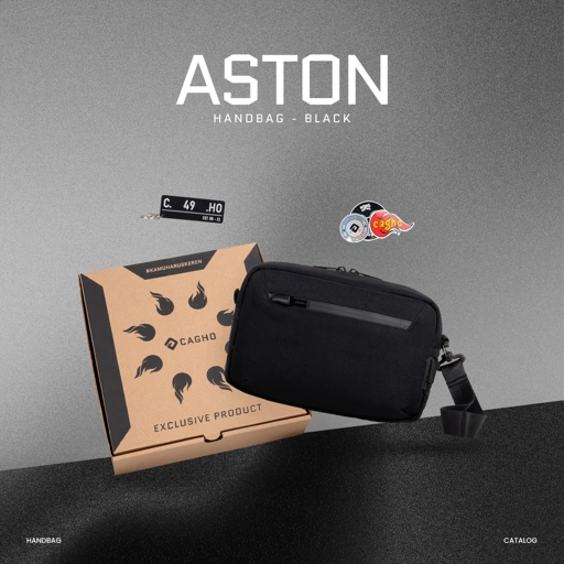 Image of Exclusive - ASTON Handbag - Black