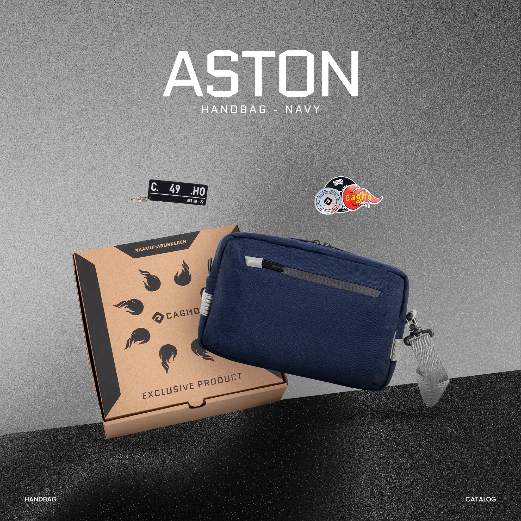 Exclusive - ASTON Handbag - Navy