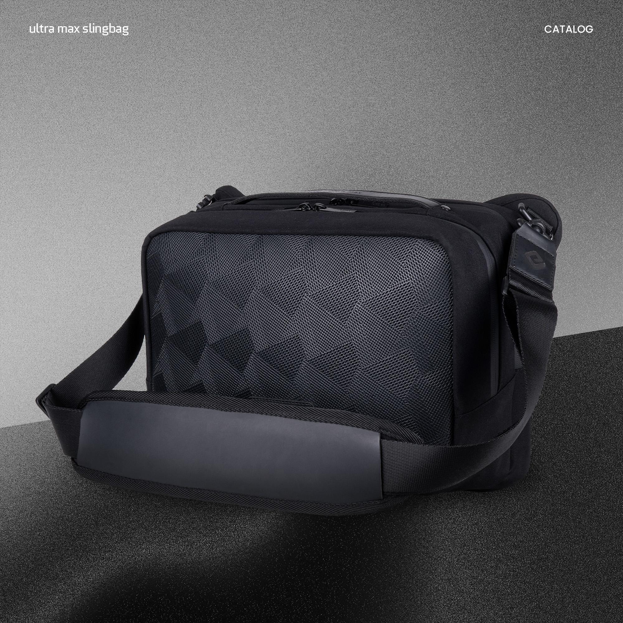 CAGHO I Slingbag Ultra Max I Tas Selempang Pria I Slingbag Tahan Air I Tas Ipad 13 inch Anti Bara l Tas Kerja