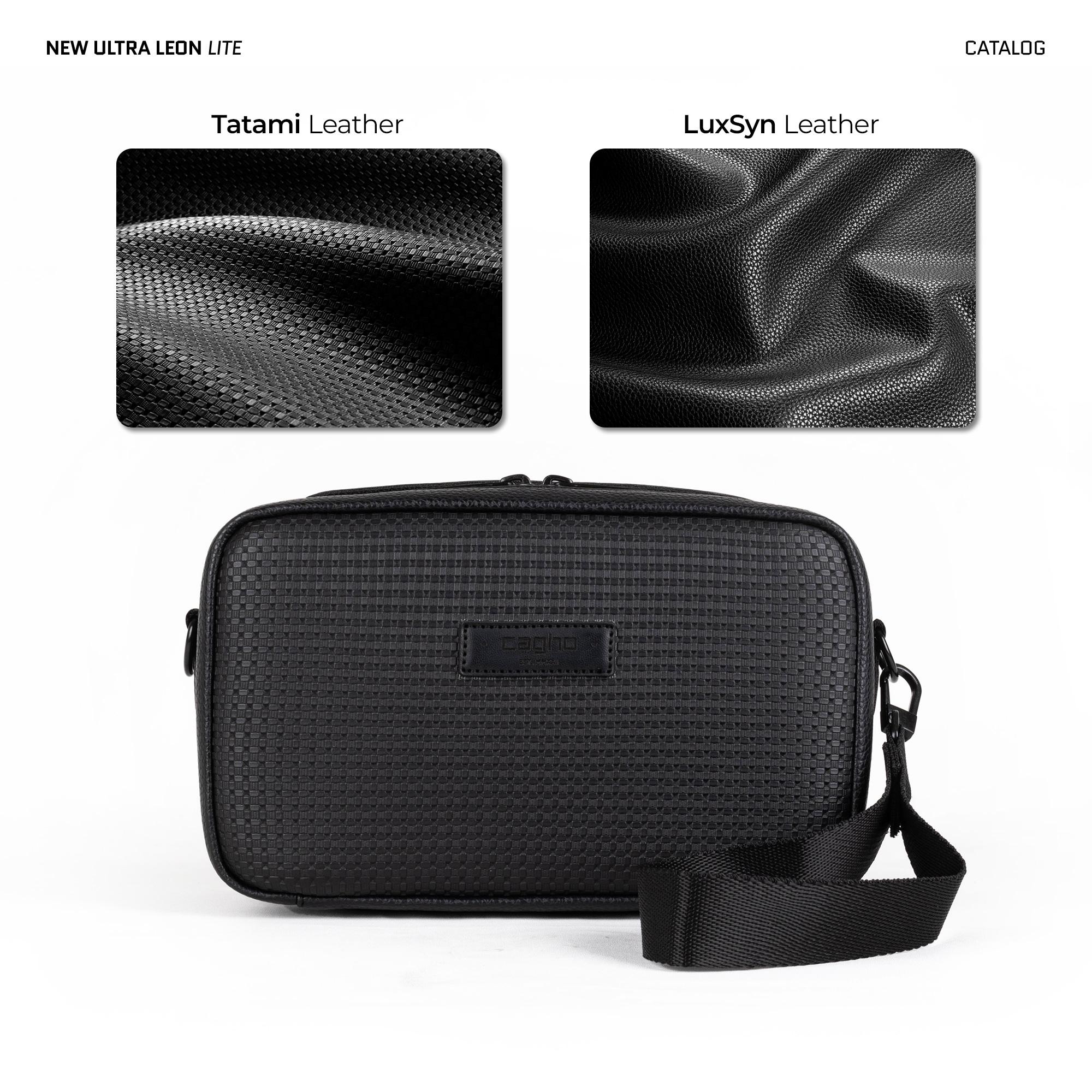 CAGHO New Ultra Leon LITE Tas Selempang Pria Handbag Clutch Slingbag Waterproof Tahan Bara Api