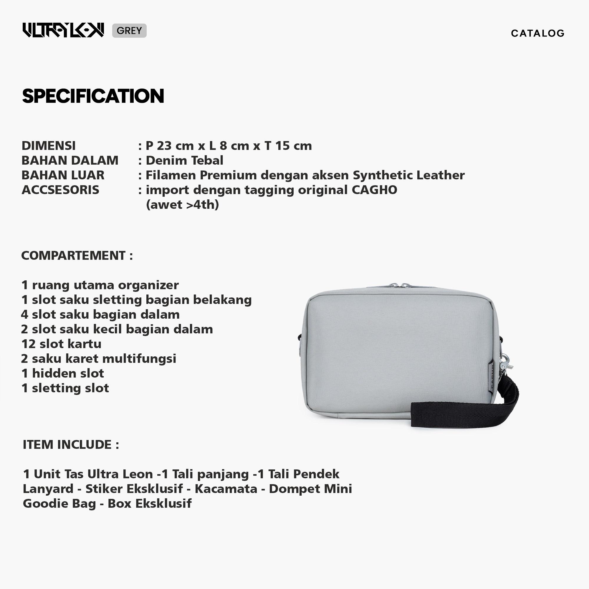 CAGHO l ULTRA LEON GREY