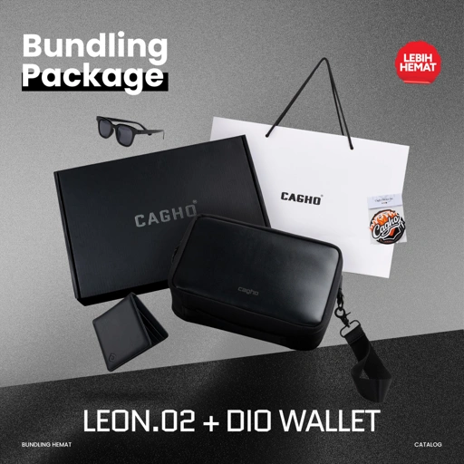 CAGHO | Bundling | Handbag Ultra Leon X Dompet Dio