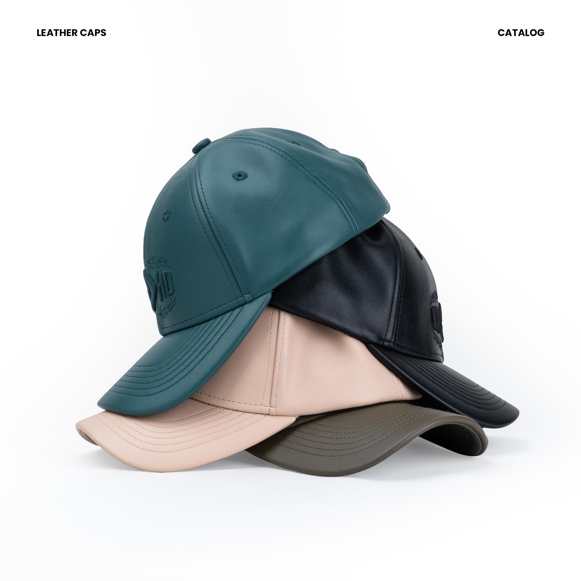 CAGHO I Topi Basic Leather Caps