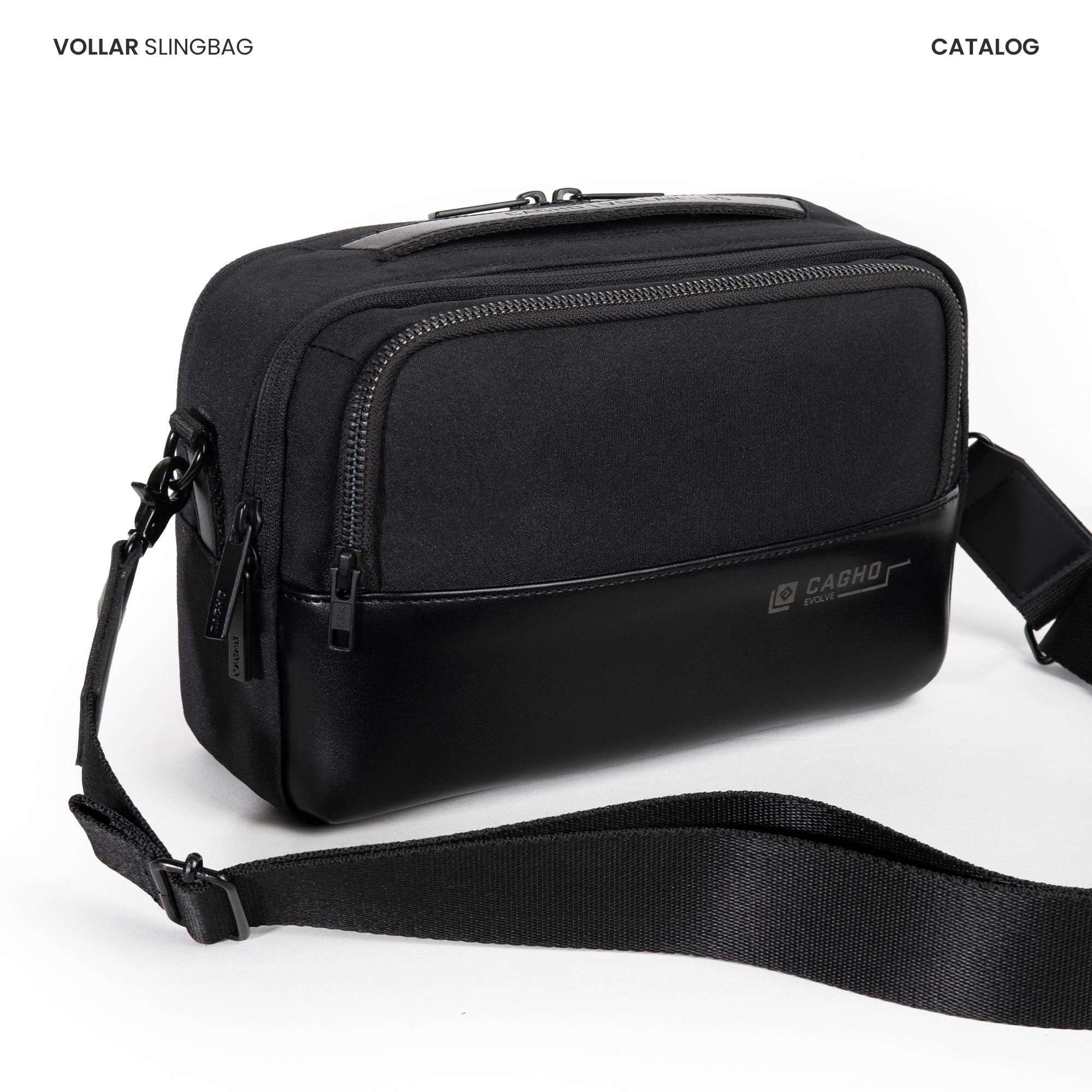 CAGHO | VOLLAR Slingbag I Handbag I Clutch I Tas Selempang Pria Wanita I Tahan Air Tahan Bara Api