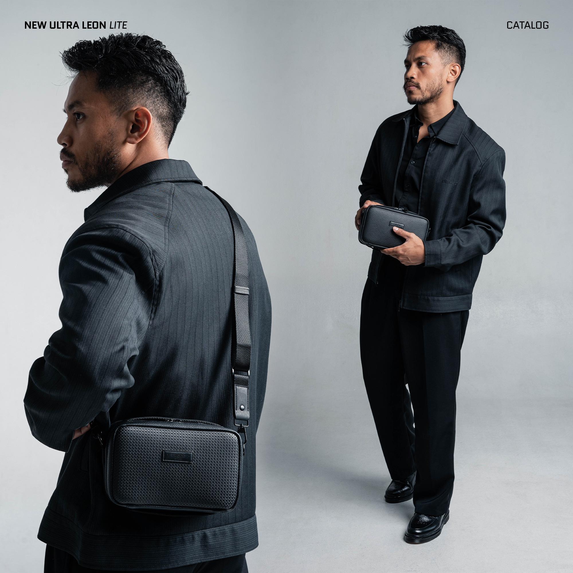 CAGHO New Ultra Leon LITE Tas Selempang Pria Handbag Clutch Slingbag Waterproof Tahan Bara Api