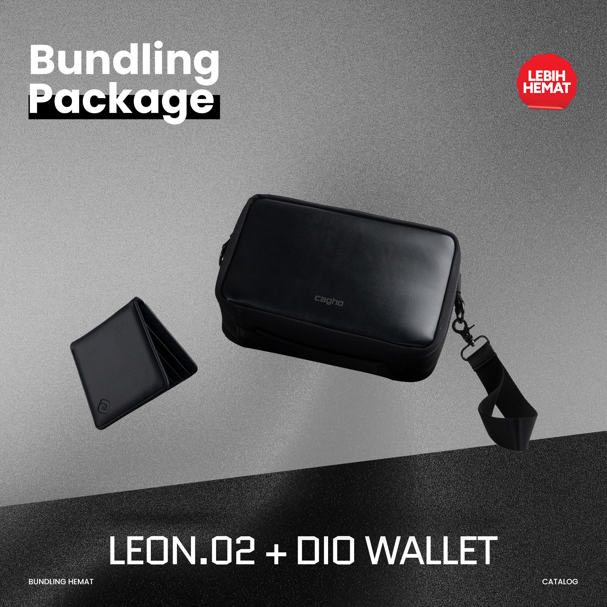 CAGHO | Bundling | Handbag Ultra Leon X Dompet Dio