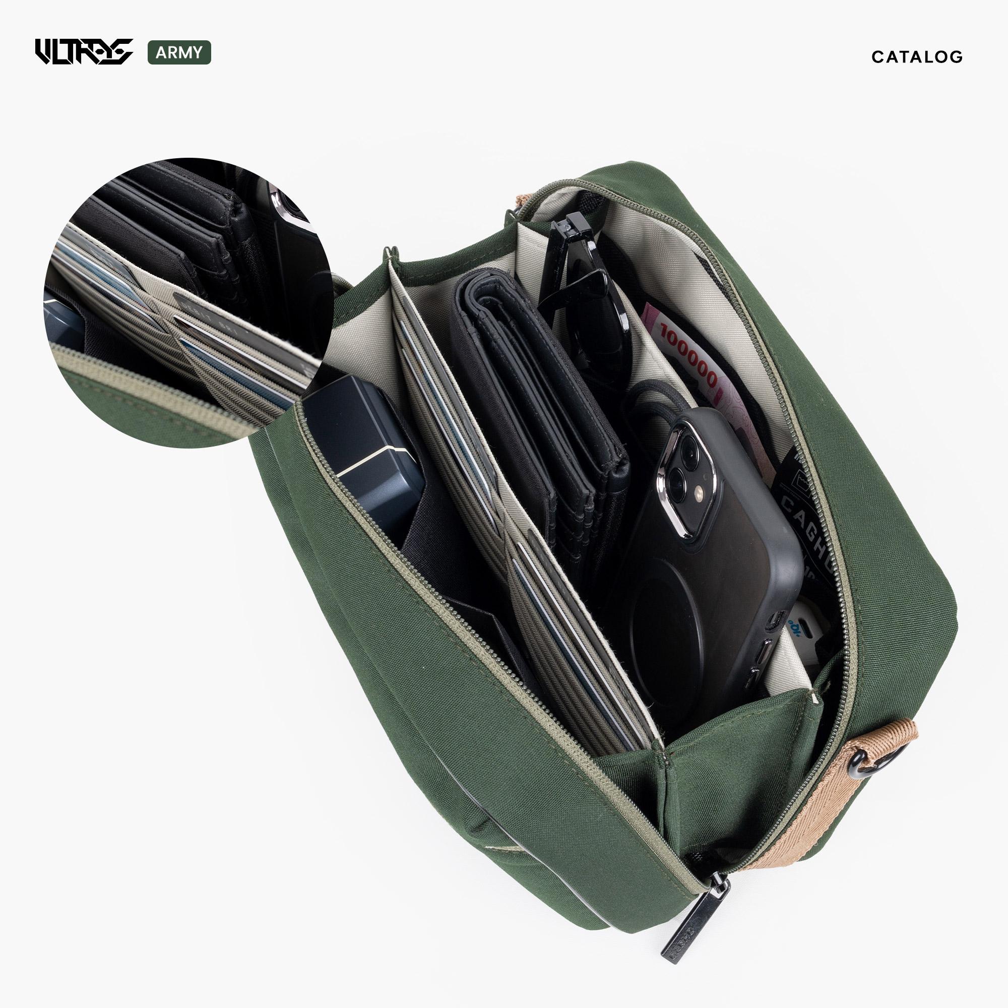 CAGHO l ULTRAS ARMY Color Series I Handbag I Slingbag I Clutch Bag I Anti Air I Anti Bara