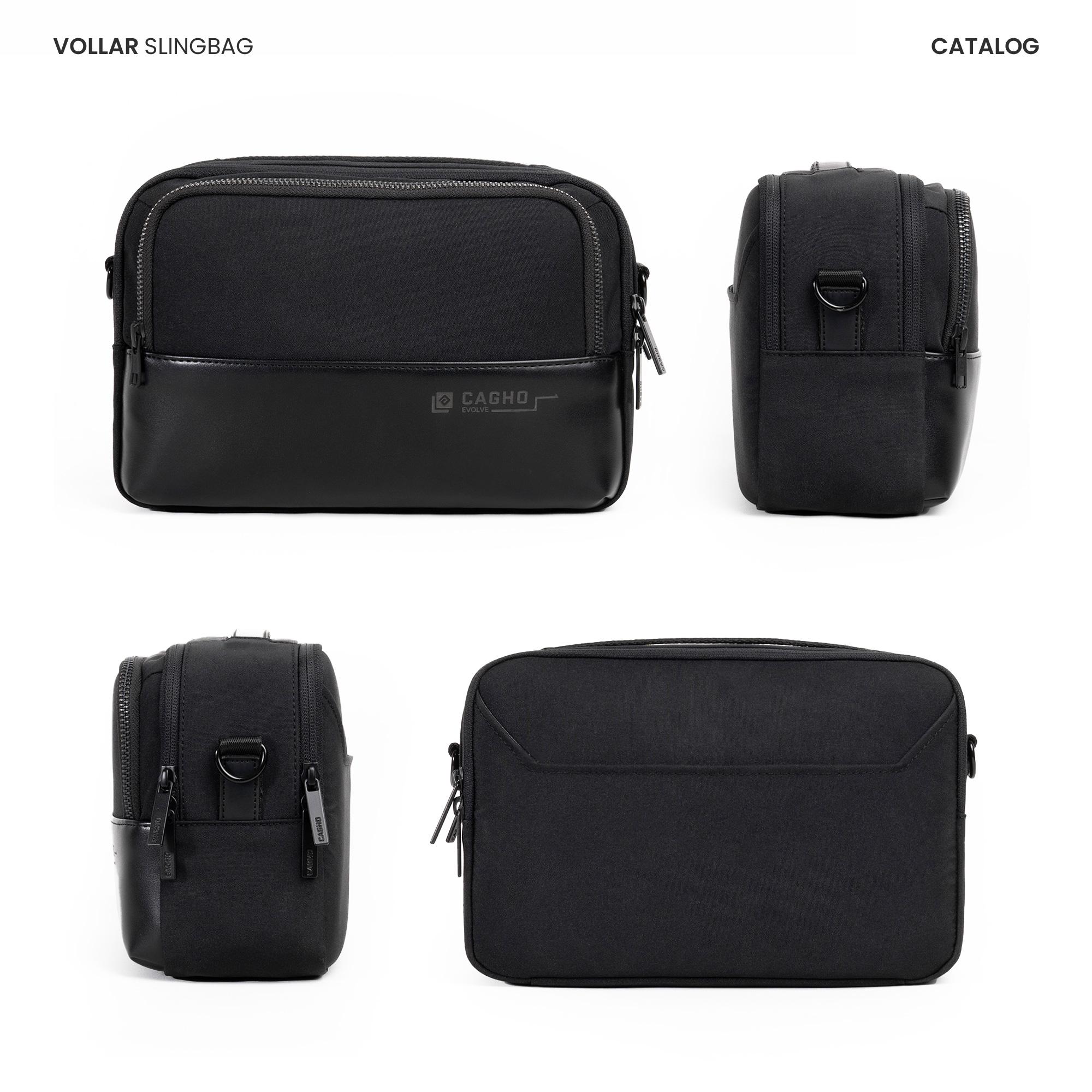 CAGHO | VOLLAR Slingbag I Handbag I Clutch I Tas Selempang Pria Wanita I Tahan Air Tahan Bara Api