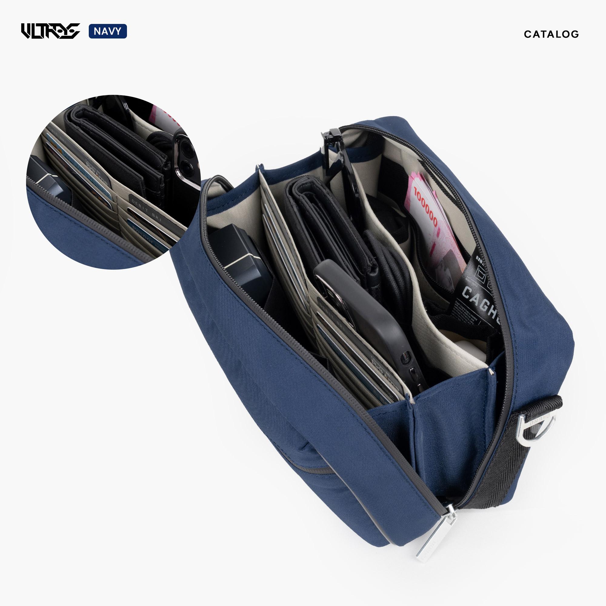 CAGHO l ULTRAS NAVY Color Series I Handbag I Slingbag I Clutch Bag I Anti Air I Anti Bara