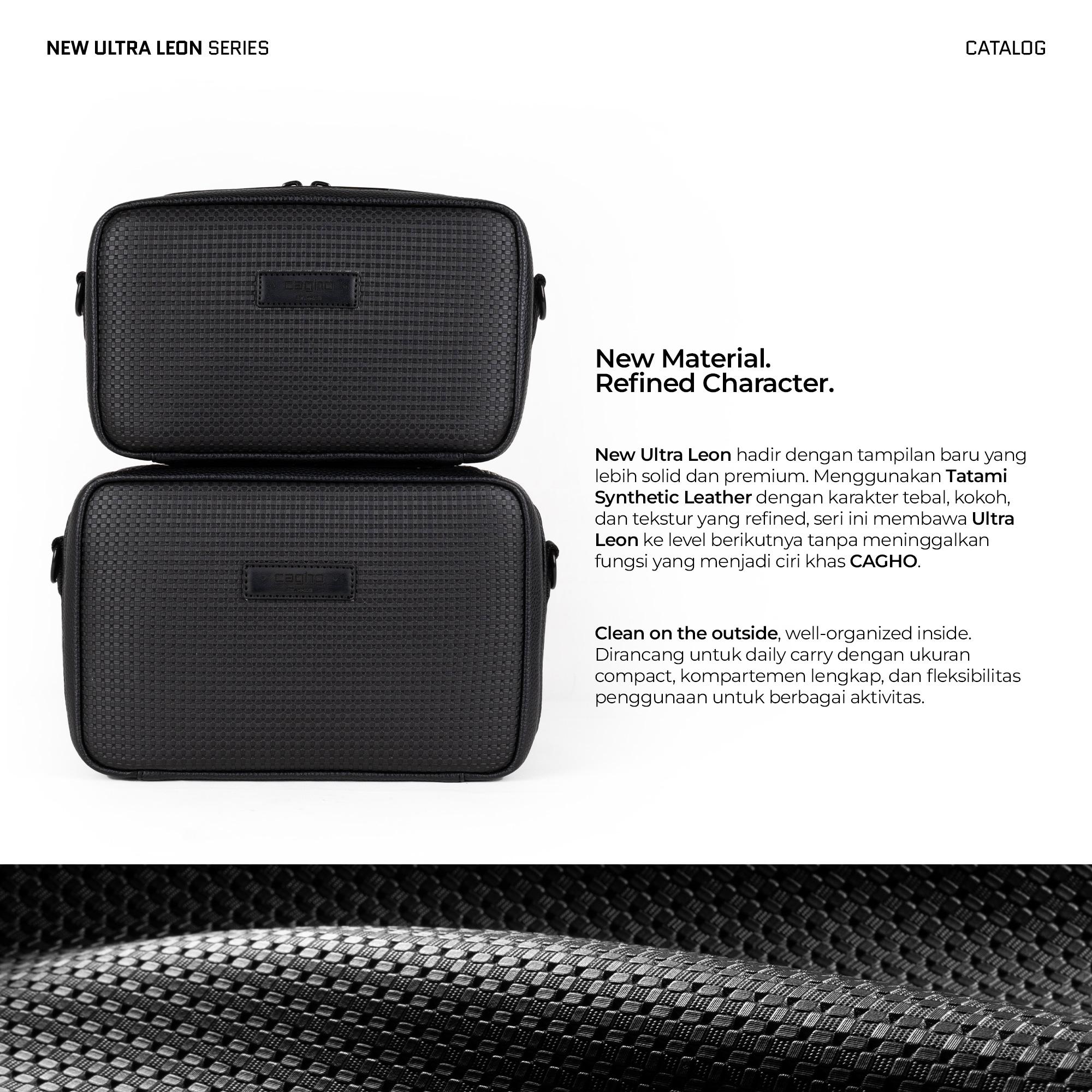 CAGHO New Ultra Leon Series Tas Selempang Pria Waterproof Handbag Clutch Slingbag Anti Air Tahan Bara Api