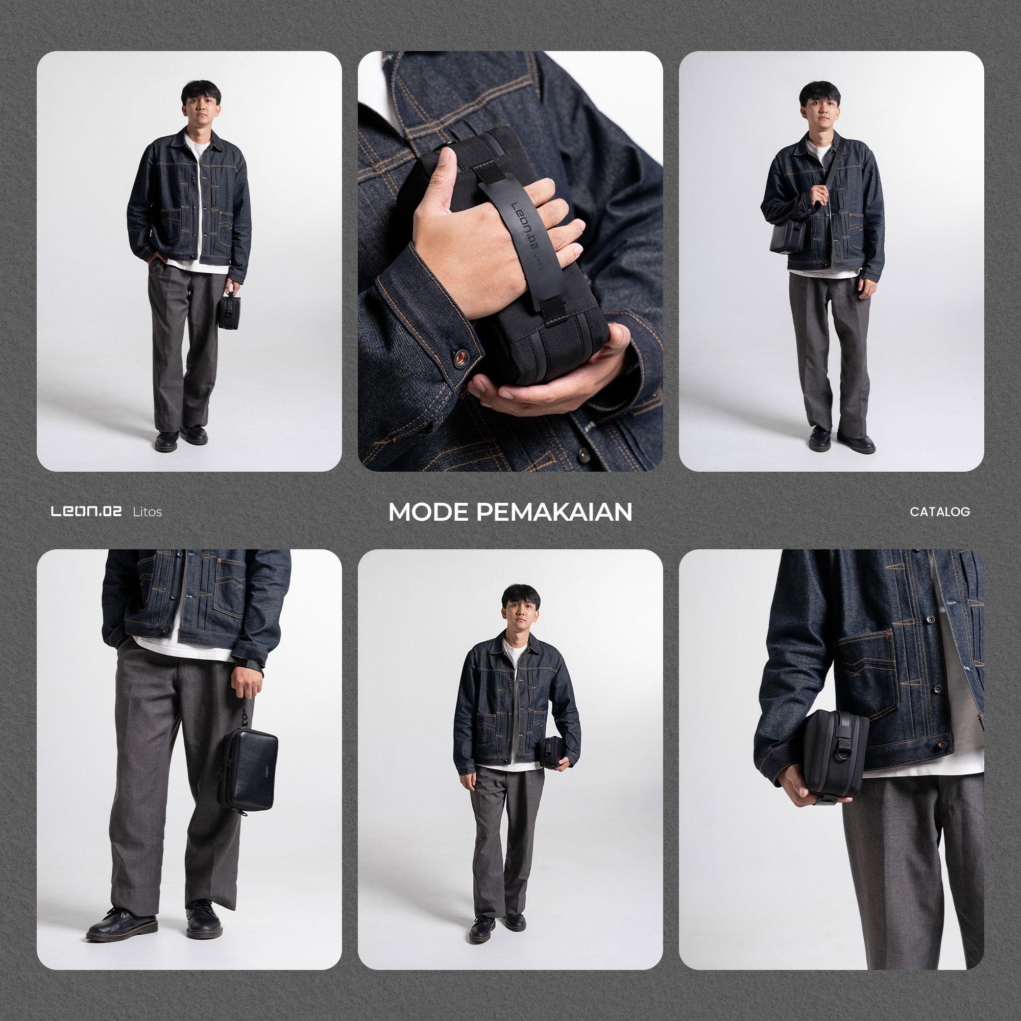 CAGHO I Litos Handbag I Slingbag I Clutch I Tas Selempang Eksklusif I Tahan Air Tahan Bara Api