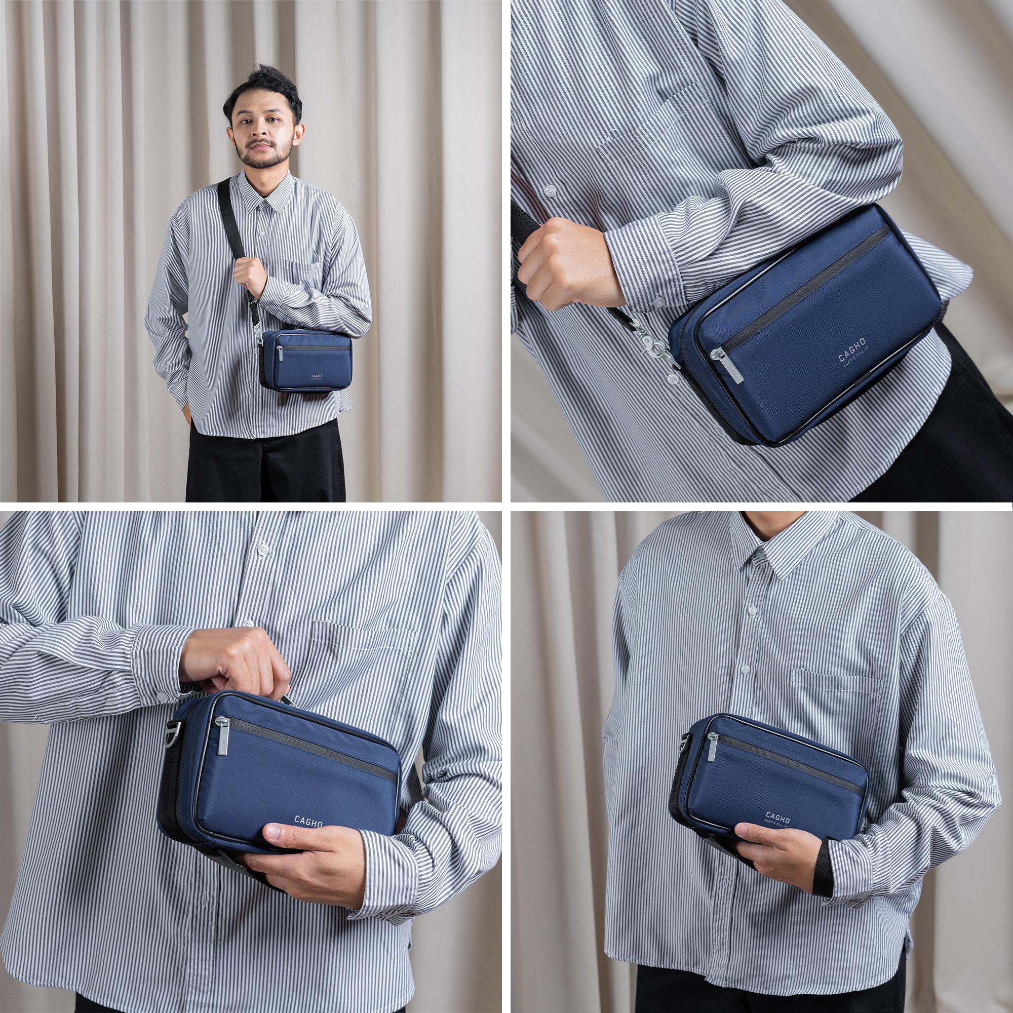 CAGHO l ULTRAS NAVY Color Series I Handbag I Slingbag I Clutch Bag I Anti Air I Anti Bara