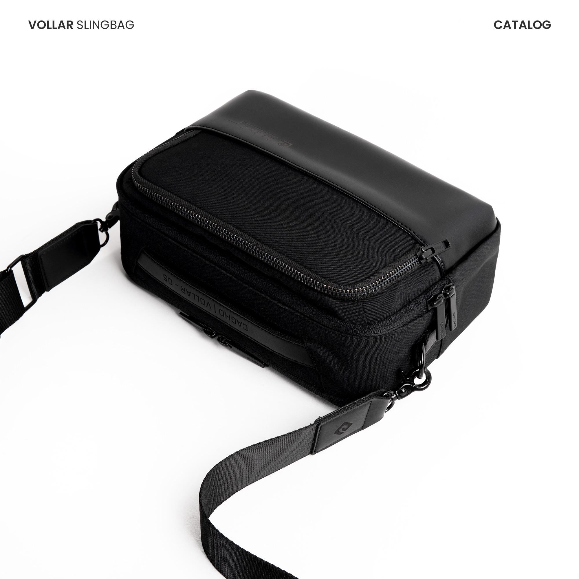 CAGHO | VOLLAR Slingbag I Handbag I Clutch I Tas Selempang Pria Wanita I Tahan Air Tahan Bara Api