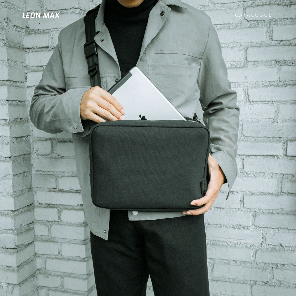 LEON MAX Slingbag Messenger - Black