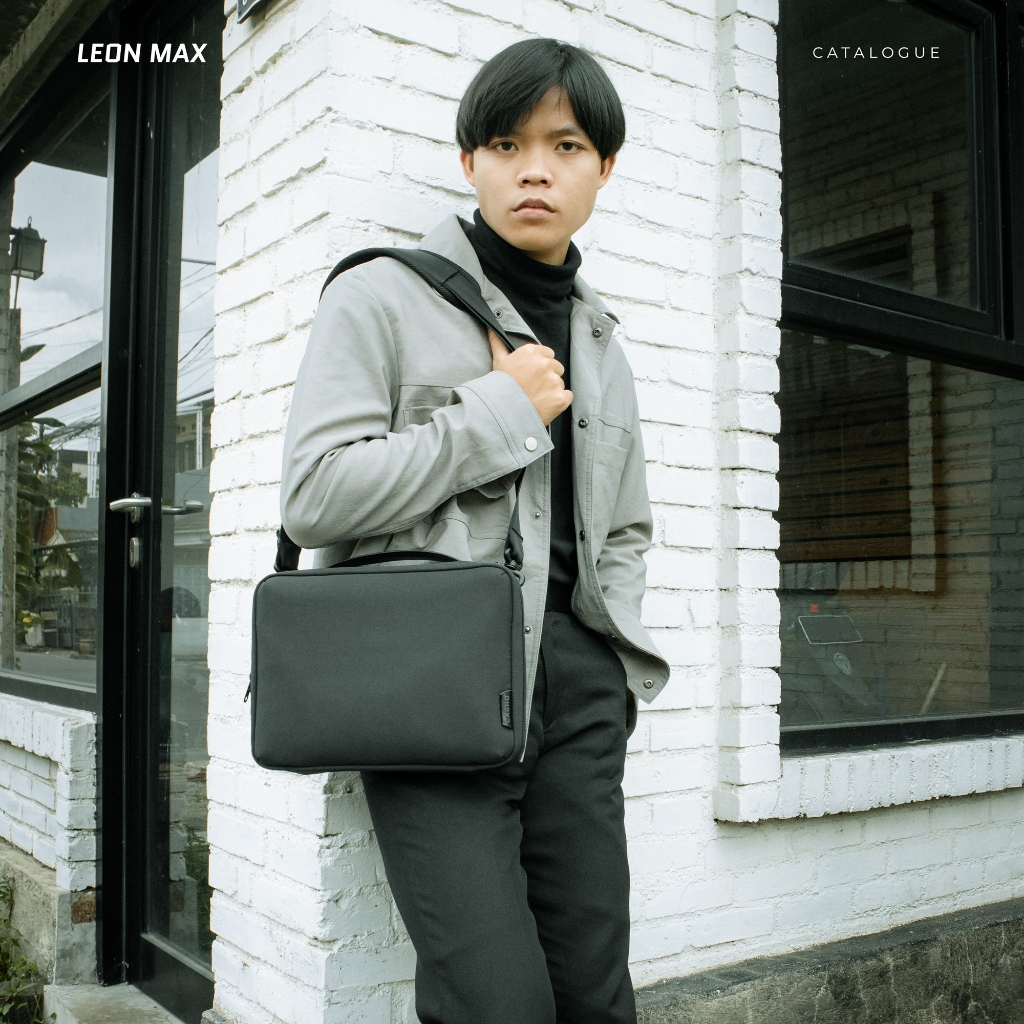 LEON MAX Slingbag Messenger - Black