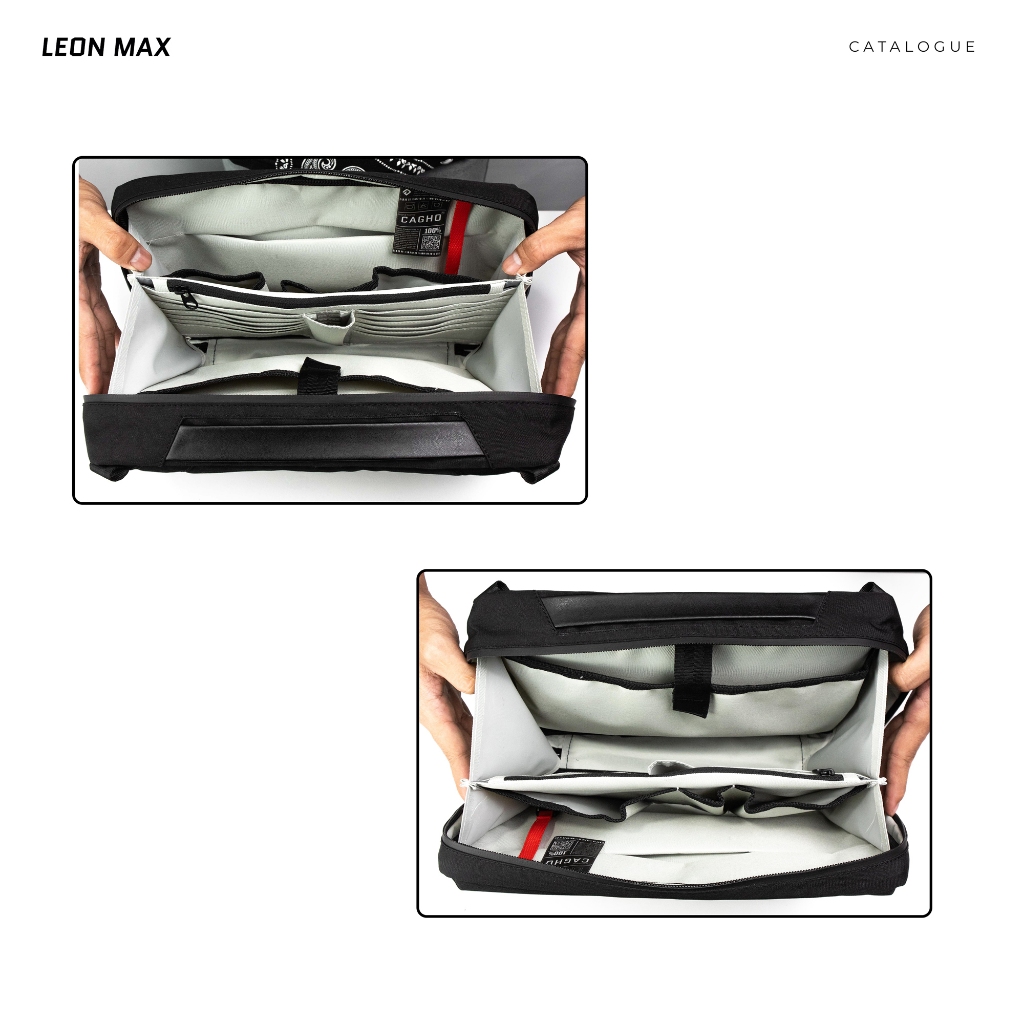 LEON MAX Slingbag Messenger - Black