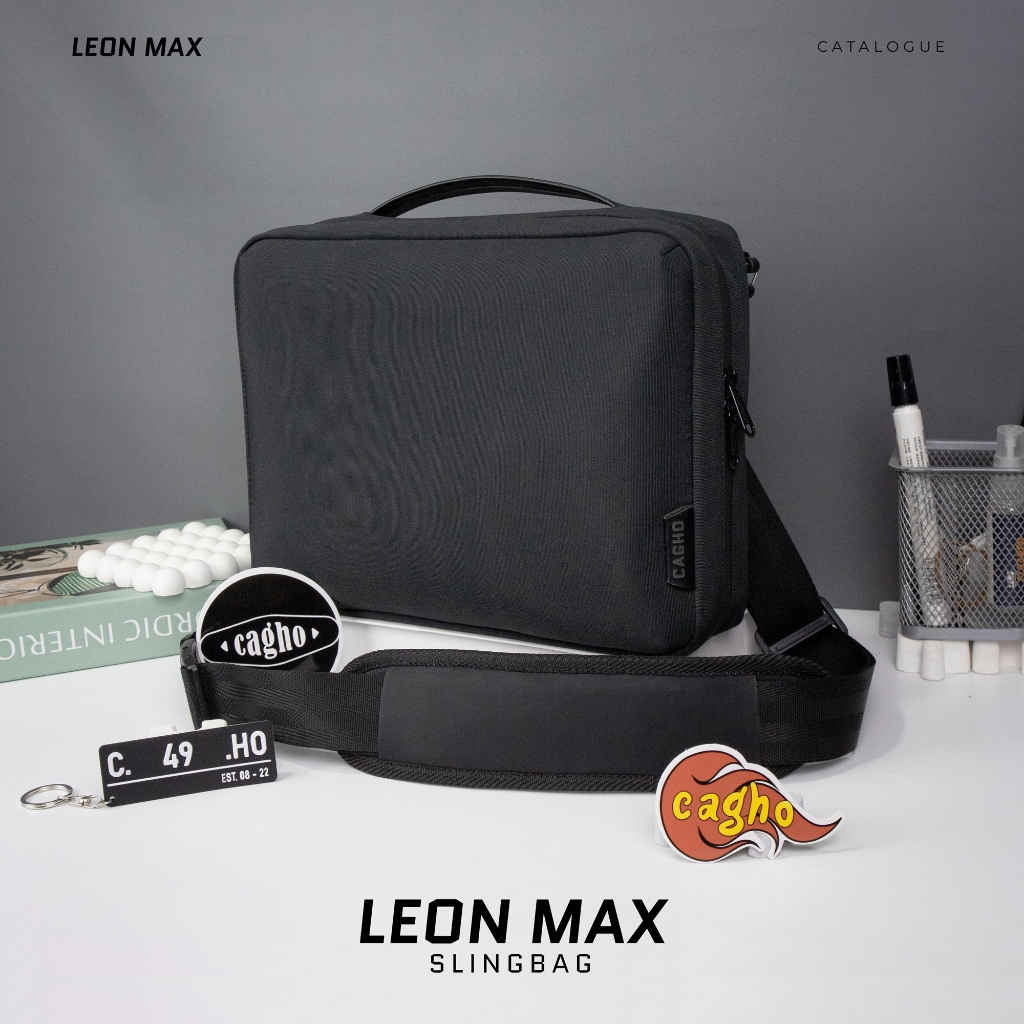 LEON MAX Slingbag Messenger - Black