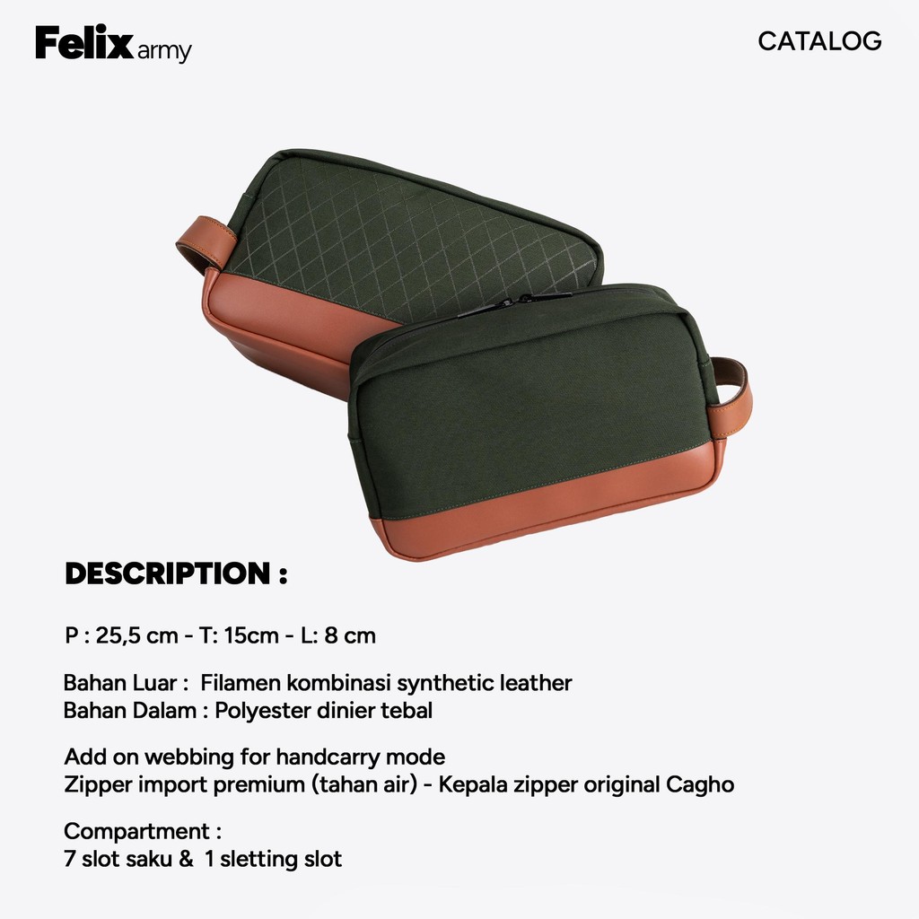 FELIX Pouch Handbag - Army