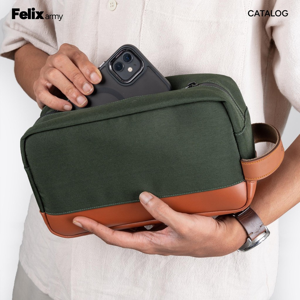 FELIX Pouch Handbag - Army