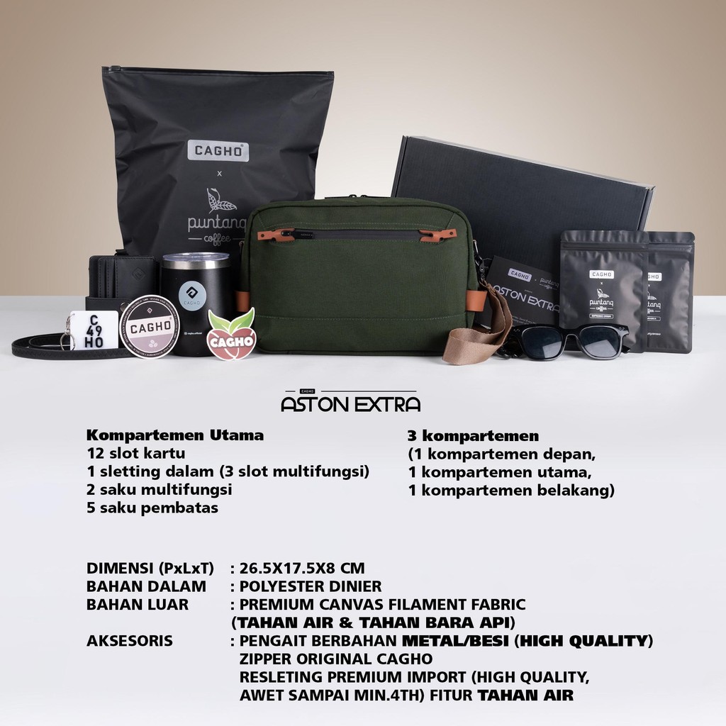 Exclusive - ASTON EXTRA Handbag - Army