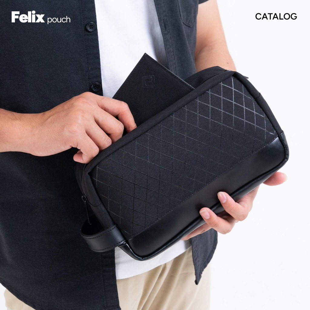 FELIX Pouch Handbag - Black