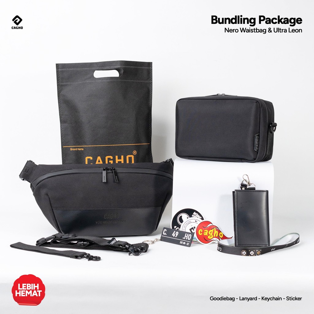 Bundling - ULTRA LEON Handbag X NERO Waistbag