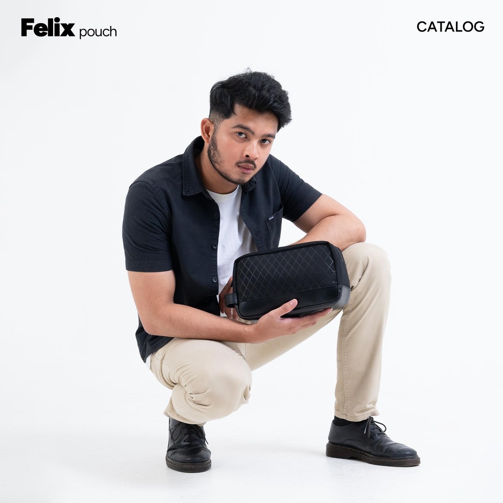 FELIX Pouch Handbag - Black