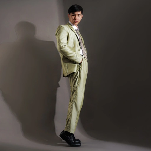 Image of Copy of Jas Pria Pengantin Formal Setelan Semi Wool Glossy Blazer Wedding- YUNG