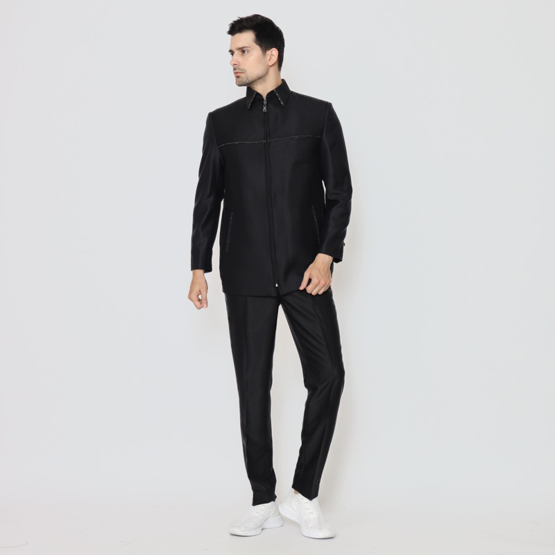 Jasket Jaket Jas Pria Formal Semi Wool - YUNG