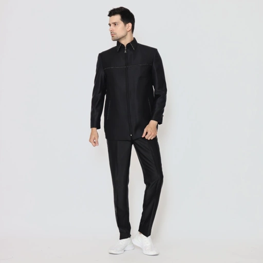 Image of Jasket Jaket Jas Pria Formal Semi Wool - YUNG