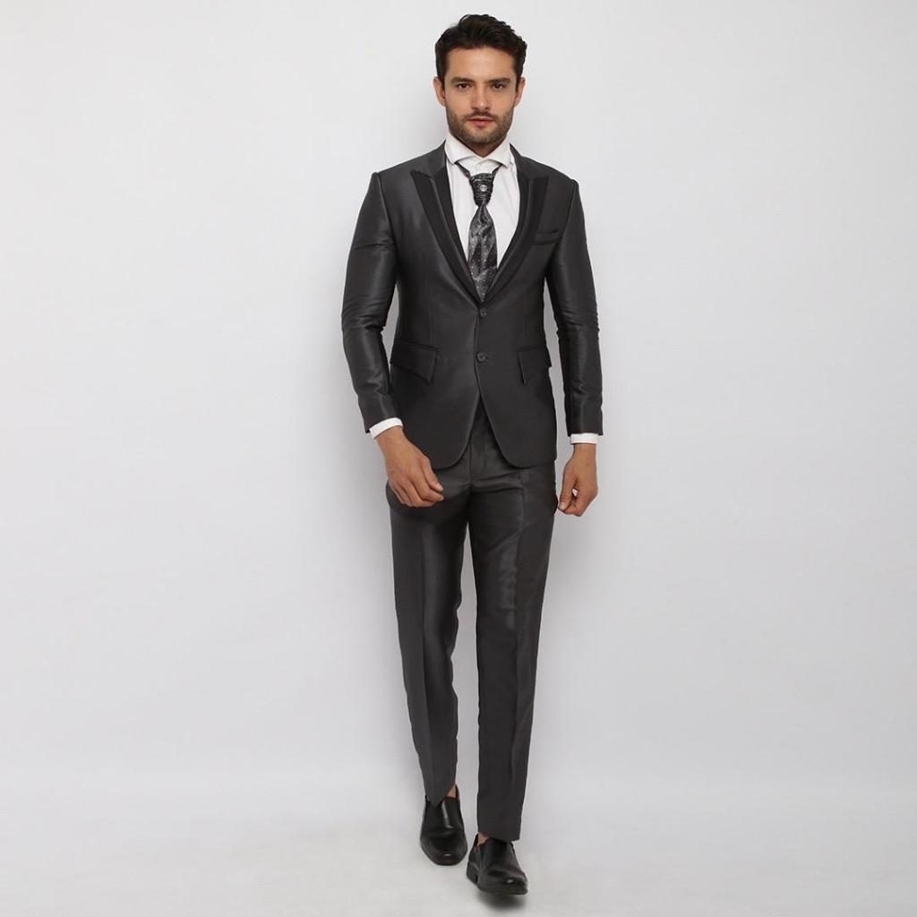 YUNG Jas Pria BIG SIZE Semi Wool Glossy – Setelan Jas Wedding & Formal