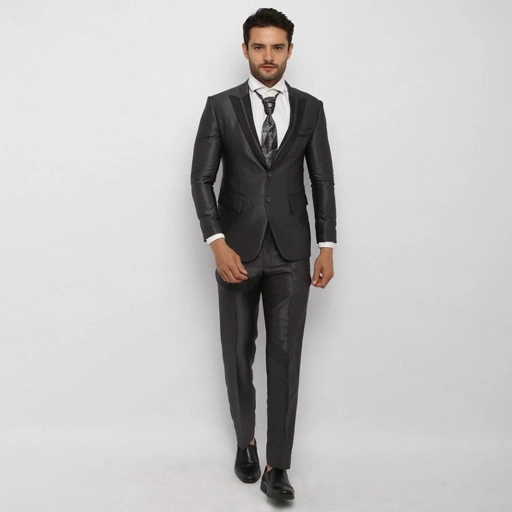 Image of YUNG Jas Pria BIG SIZE Semi Wool Glossy – Setelan Jas Wedding & Formal