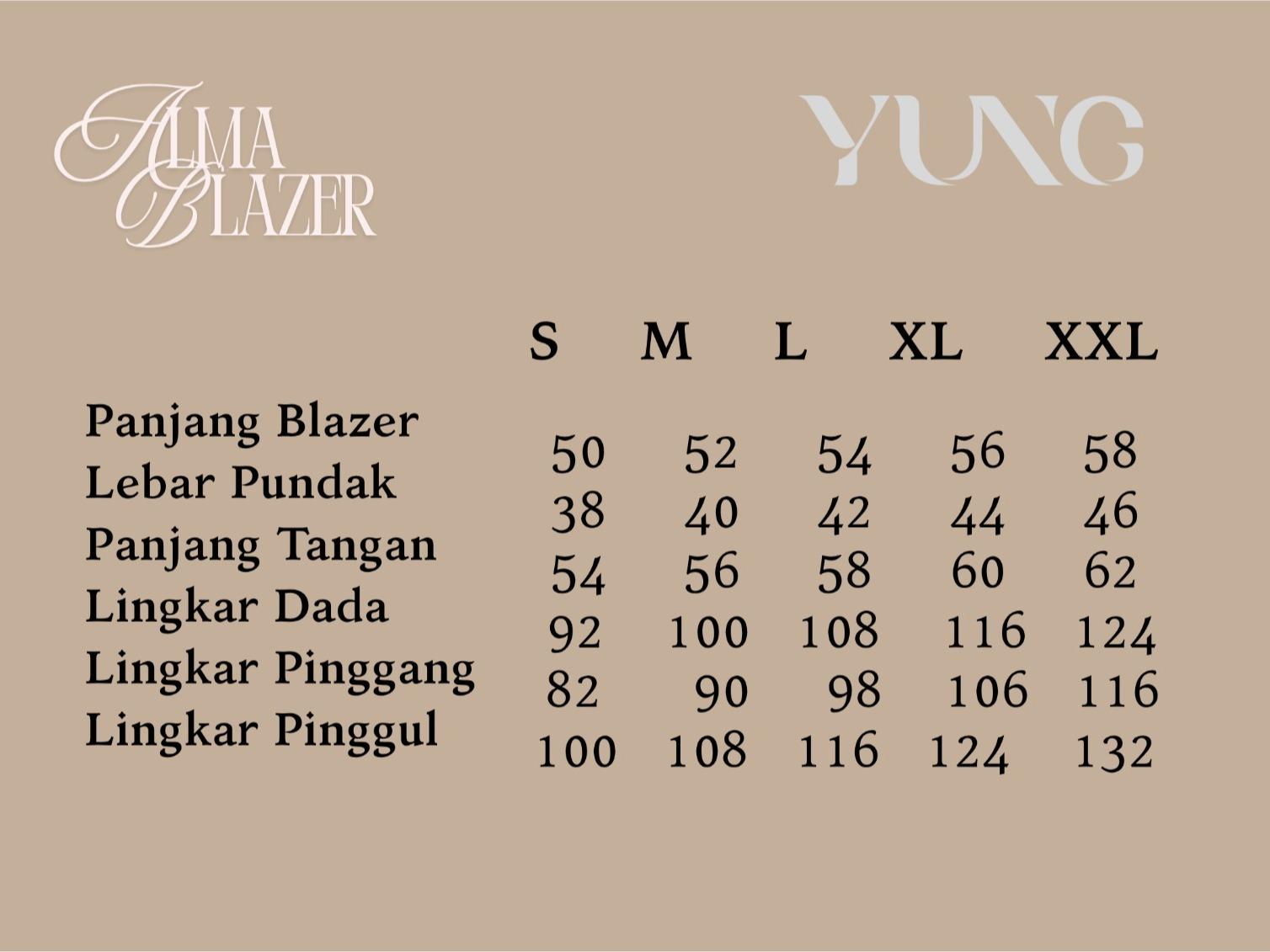 ALMA BLAZER - Blazer Wanita - Tweed Blazer - Atasan Wanita Formal Casual - Women Suit