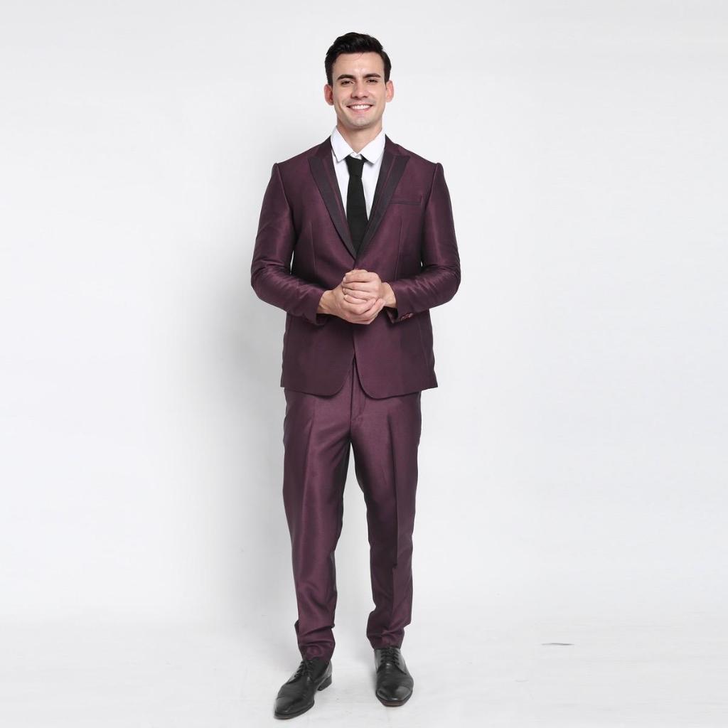 YUNG Jas Pria BIG SIZE Semi Wool Glossy – Setelan Jas Wedding & Formal