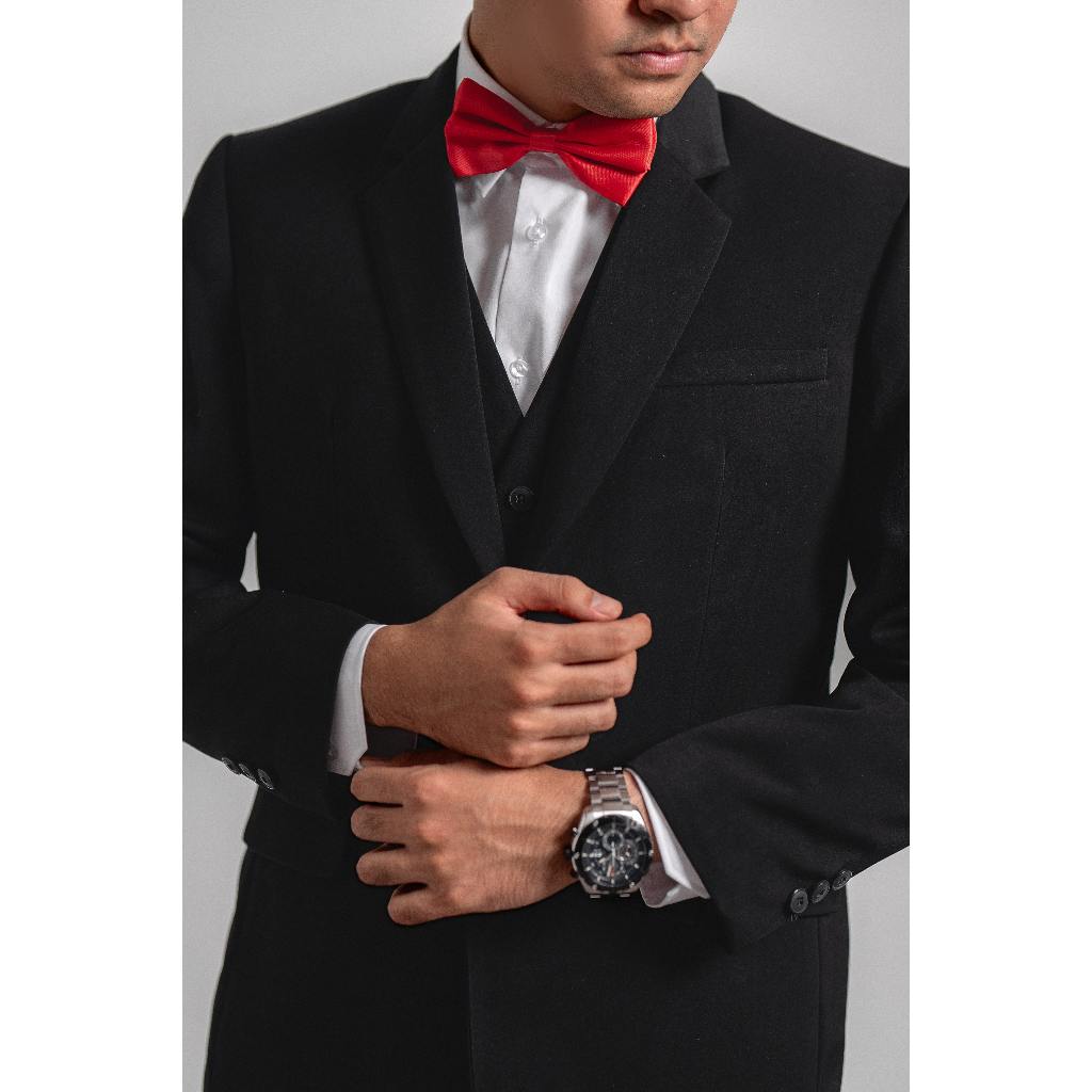 Full Set Jas Pria Semiwool Stretch Doff (Jas + Celana + Rompi + Dasi + Cover) - YUNG